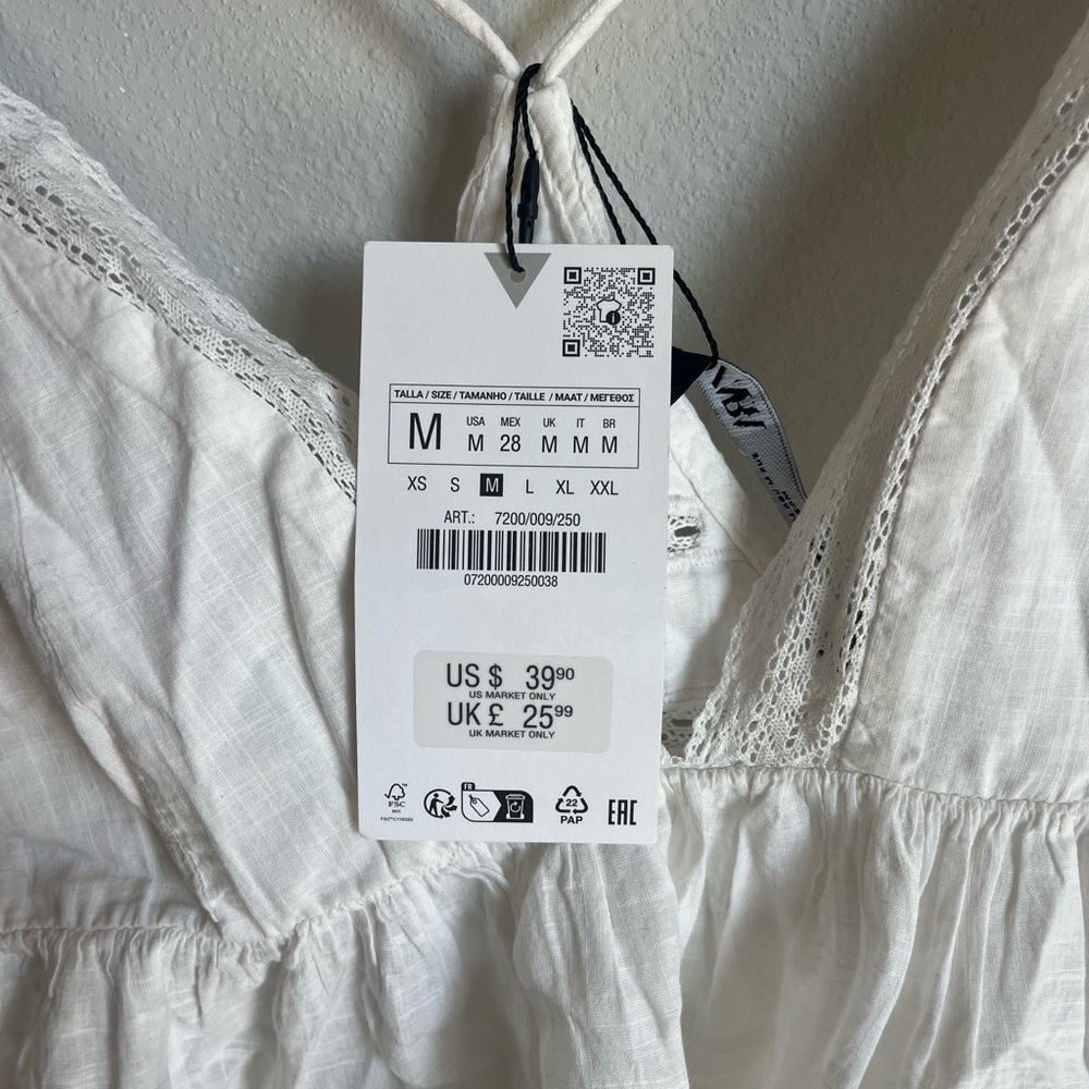 Zara lace babydoll tank